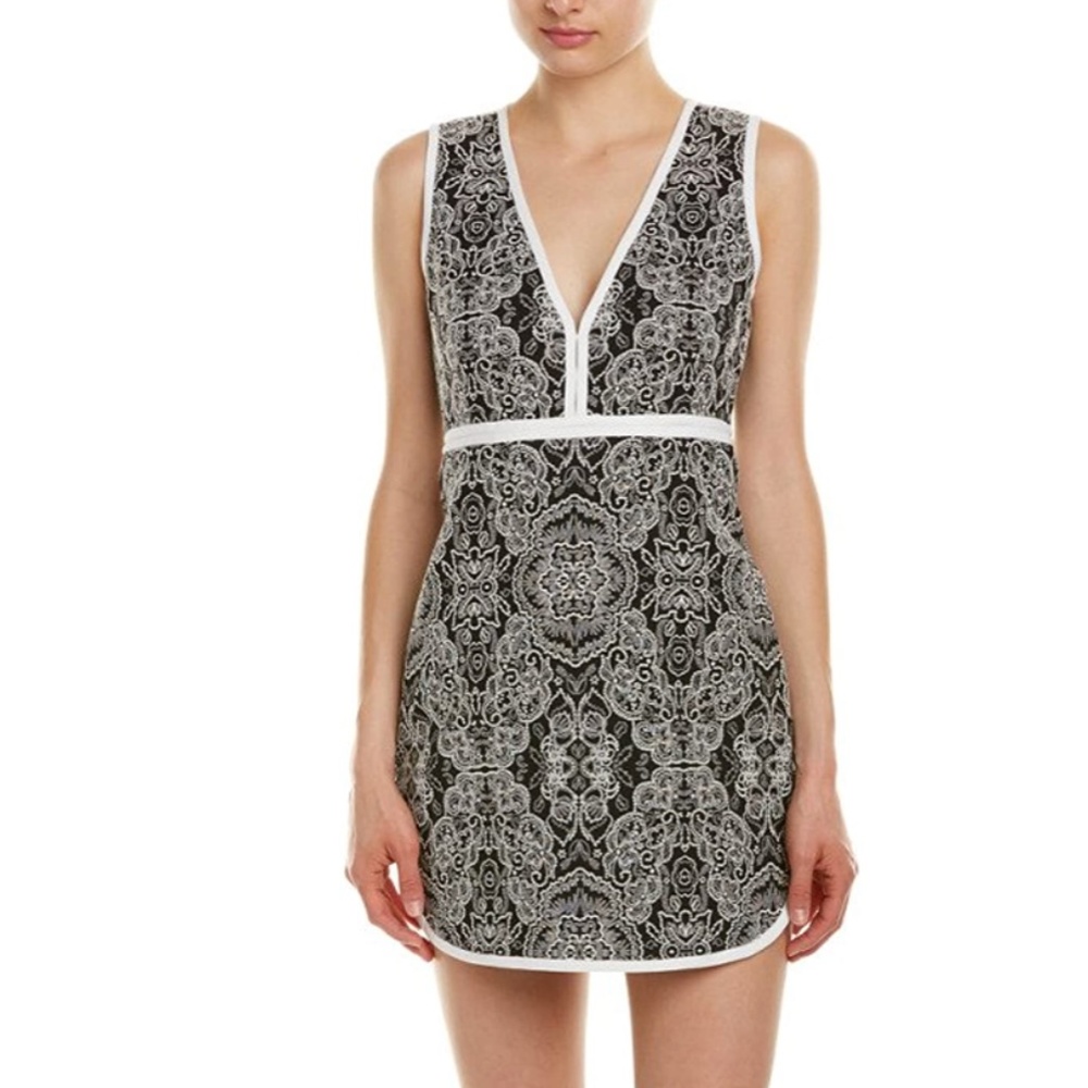 Rachel Zoe Black and White Damask Detra Mini
